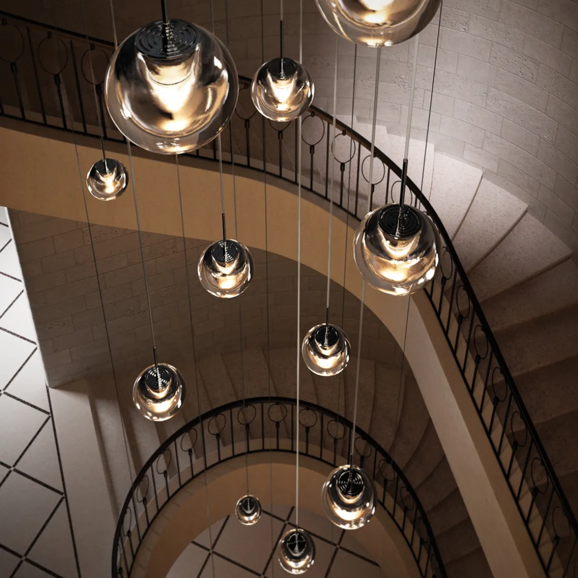 Kdln Dew 3 LED Pendelleuchte