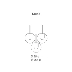 Kdln Dew 3 LED Pendelleuchte