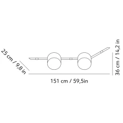 Kdln Floed 2 Wand- / Deckenleuchte