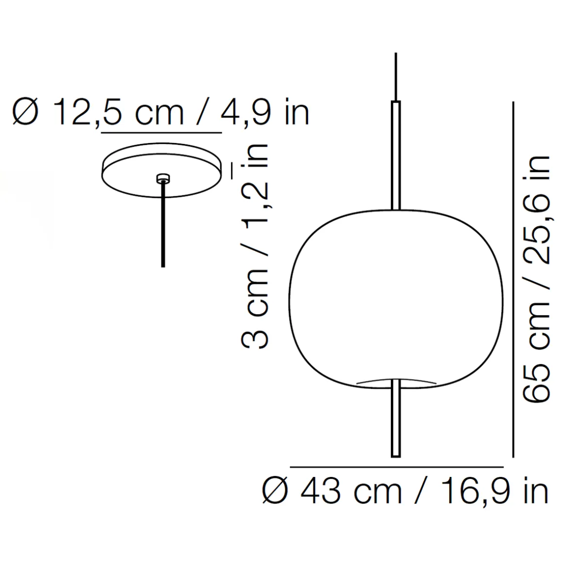 Kdln Kushi XL Pendelleuchte