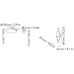 Kdln Viceversa LED Pendelleuchte