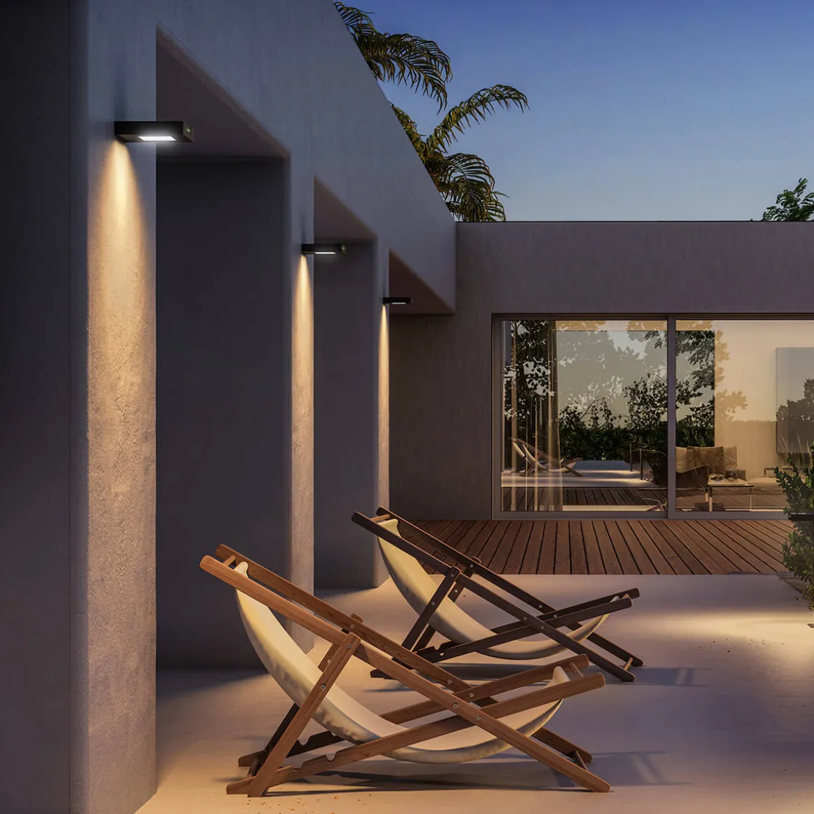 Klewe Ala Wall LED Akku-Solarleuchte