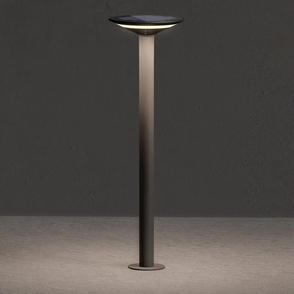 Klewe Keope Ground LED Akku-Solarleuchte mit Mast