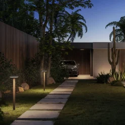 Klewe Keope Ground LED Akku-Solarleuchte mit Mast