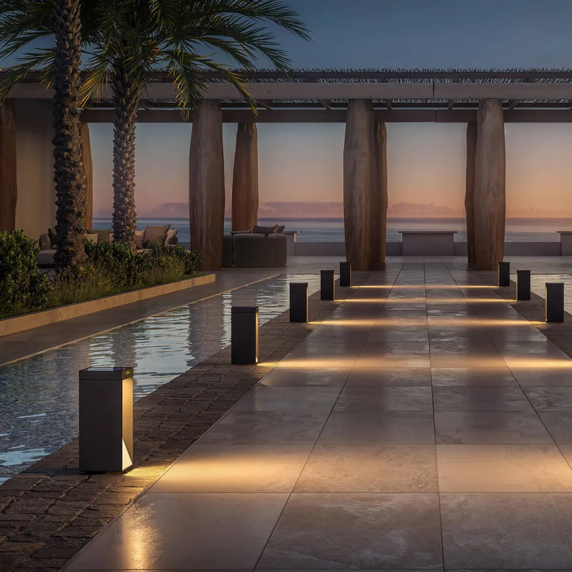 Klewe Milio Side LED Akku-Solarleuchte