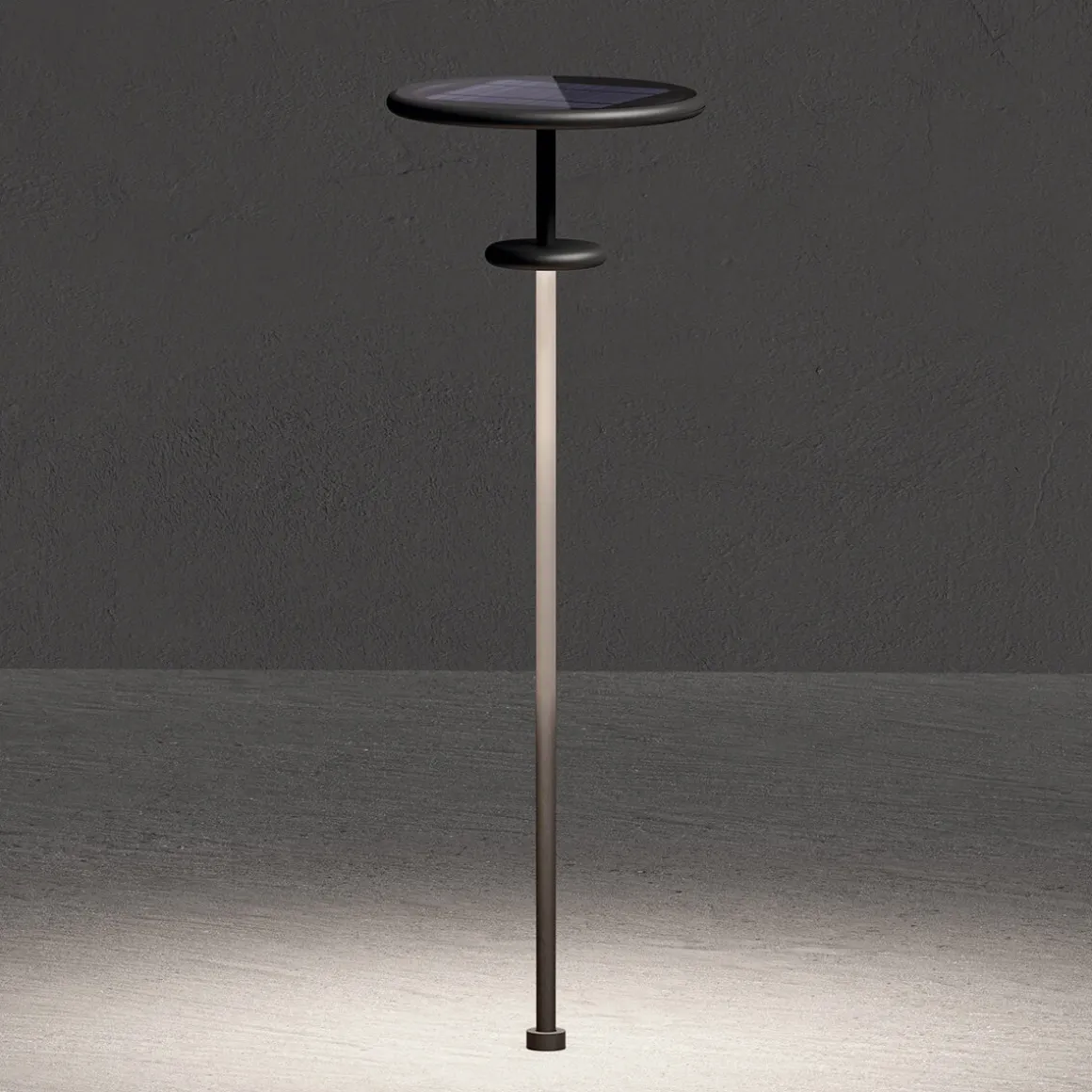 Klewe Planet B LED Akku-Solarleuchte mit Mast