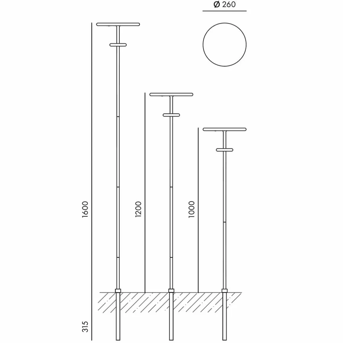 Klewe Planet B LED Akku-Solarleuchte mit Mast