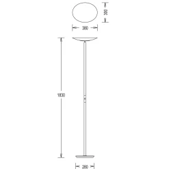 Knapstein Alma LED Deckenfluter