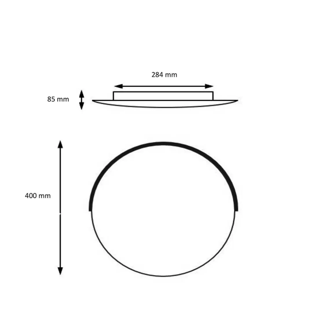 Knapstein Astra-C-40 LED Wand- / Deckenleuchte, mit Casambi