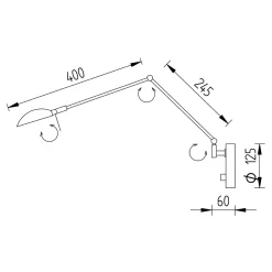 Knapstein Maia-W LED Wandleuchte
