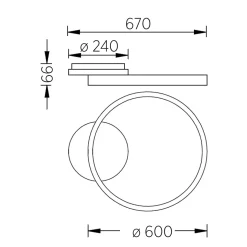 Knapstein Solea LED Deckenleuchte