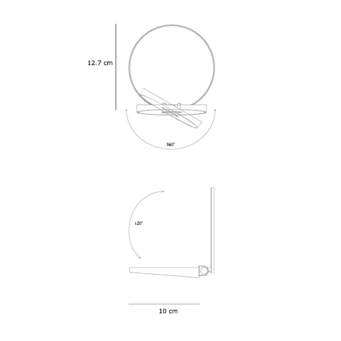 koncept Gravy Plug-In LED Wandleuchte, schwarz