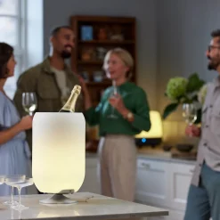 Kooduu Atmos LED Akkuleuchte, Bluetooth Lautsprecher & Weinkühler