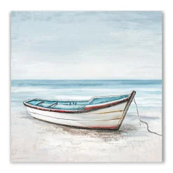 L.C. Wholesaler Ölbild Boot am Meer, 60 x 60 cm