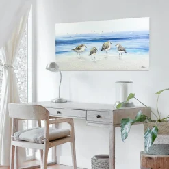 L.C. Wholesaler Ölbild Möwen am Strand, 70 x 140 cm