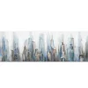 L.C. Wholesaler Ölbild Skyline New York blau, 50 x 150 cm