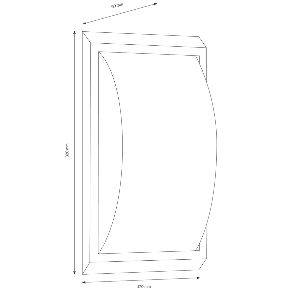 LCD Außenleuchten 053 LED Wandleuchte
