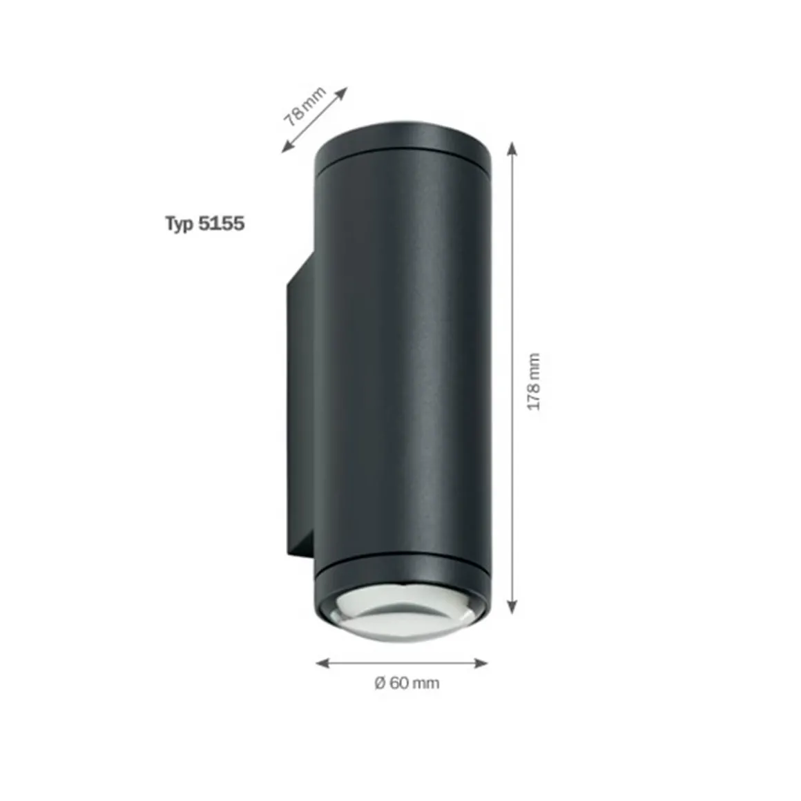 LCD Außenleuchten 5155/5156 LED Wandleuchte