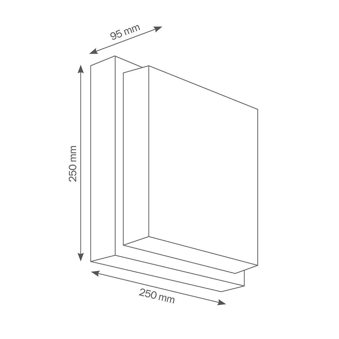 LCD Außenleuchten 046 LED Wandleuchte