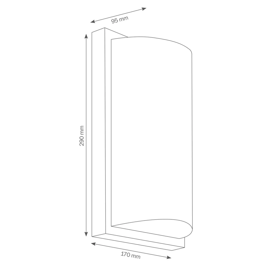 LCD Außenleuchten 039 LED Wandleuchte