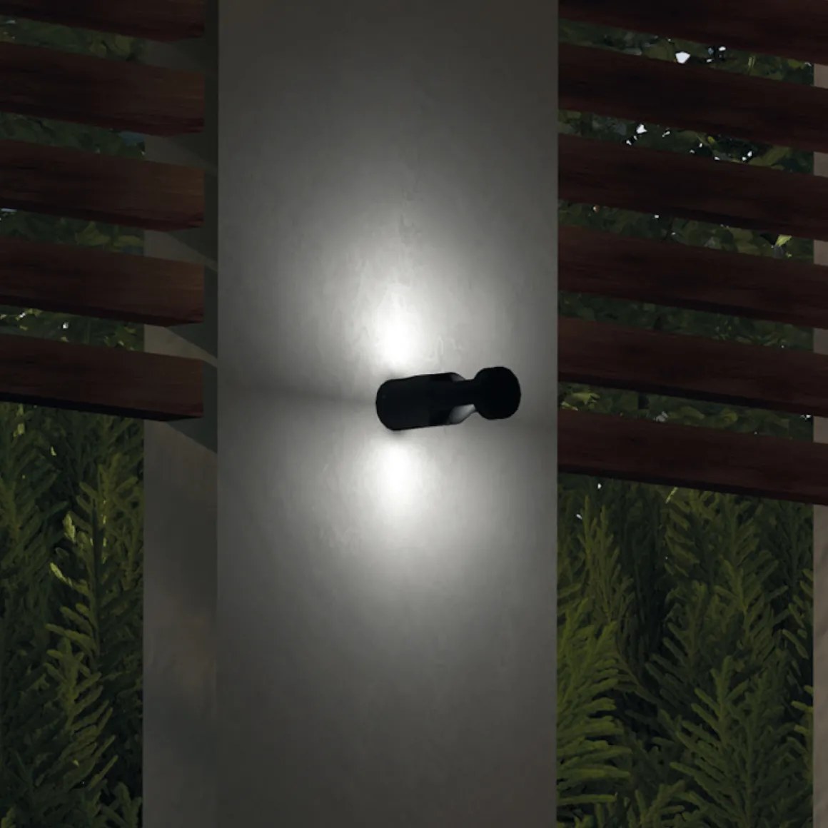 LCD Außenleuchten 1400 LED Wand- / Pollerleuchte