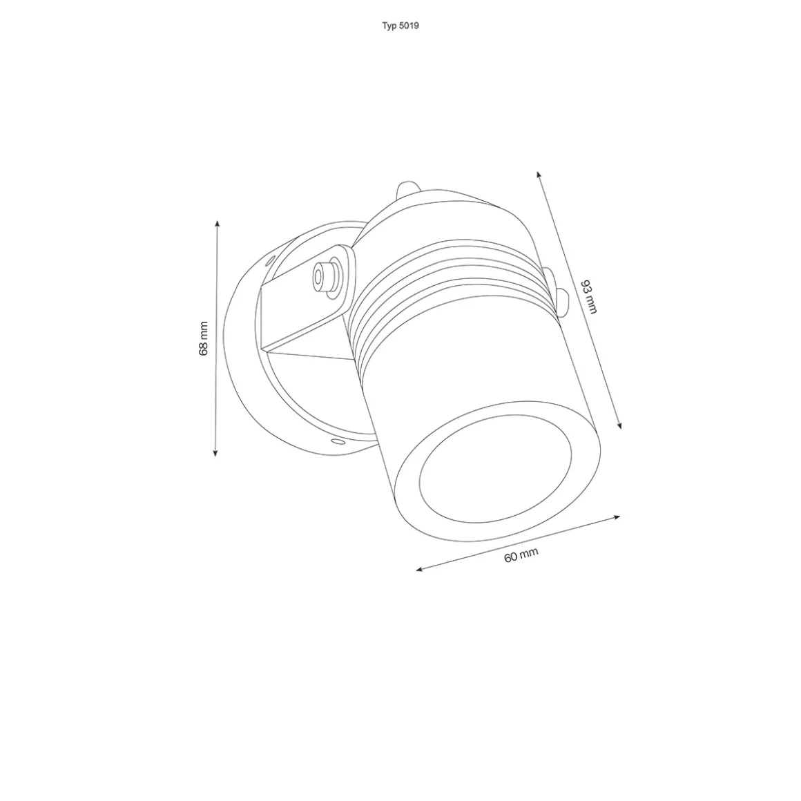 LCD Außenleuchten 5019 LED Wandstrahler