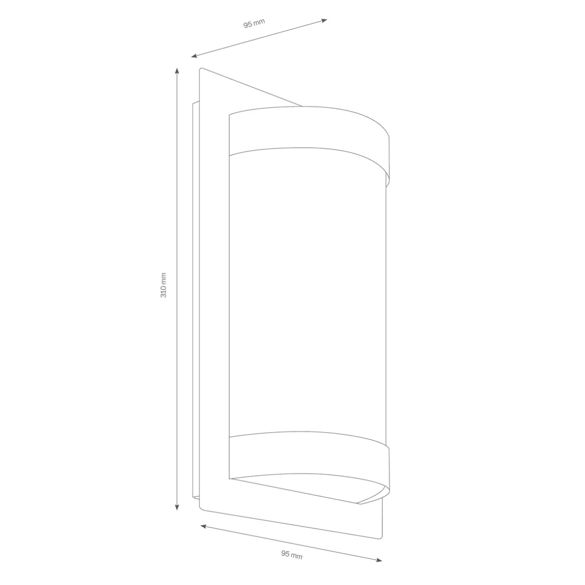 LCD Außenleuchten 061 LED Wandleuchte