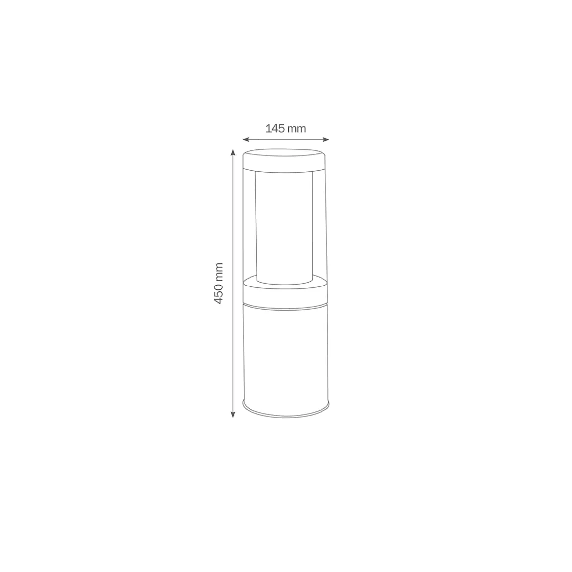 LCD Außenleuchten 1255/1256/1257 Pollerleuchte