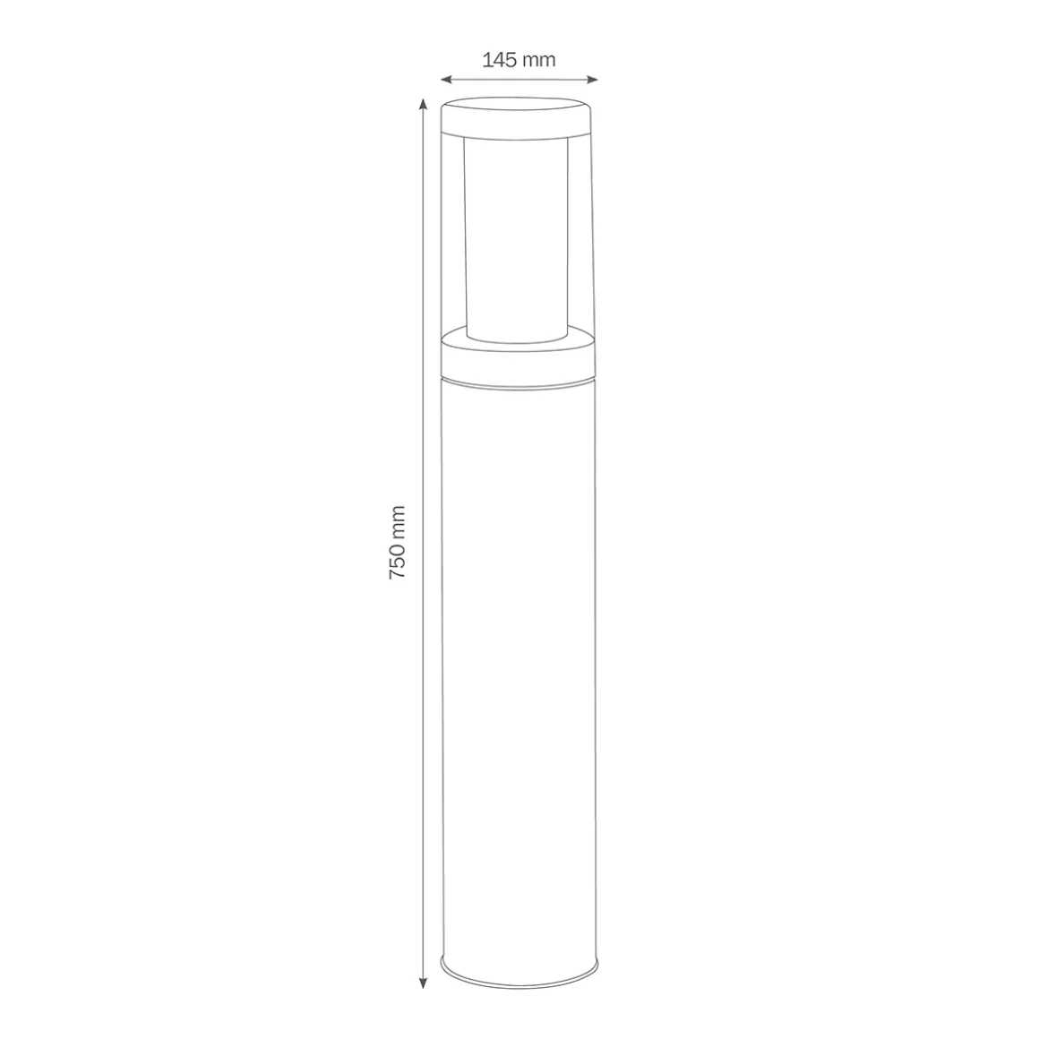 LCD Außenleuchten 1255/1256/1257 Pollerleuchte