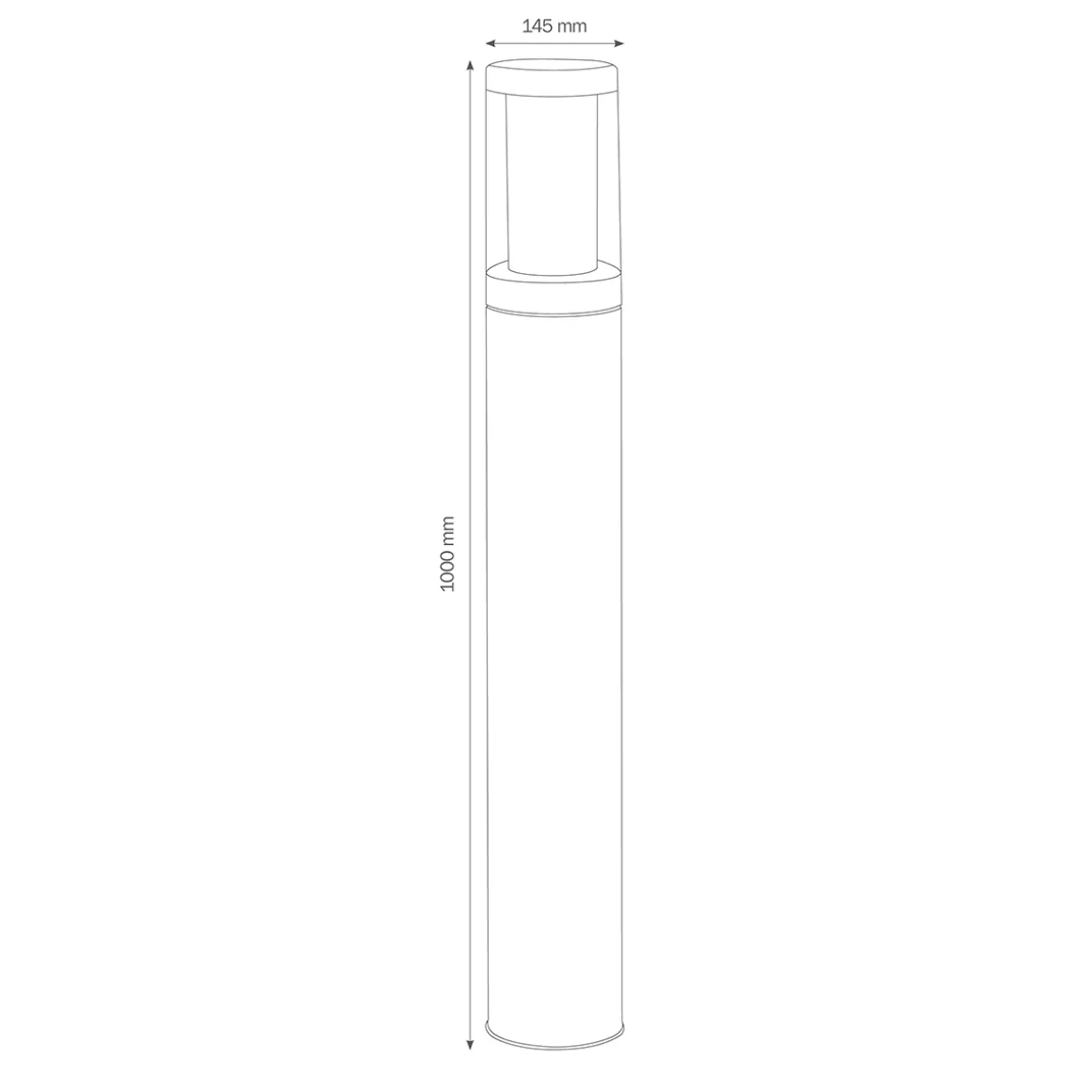 LCD Außenleuchten 1255/1256/1257 Pollerleuchte
