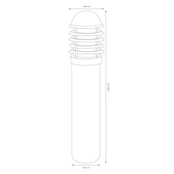 LCD Außenleuchten 1240/1241/1242 Pollerleuchte