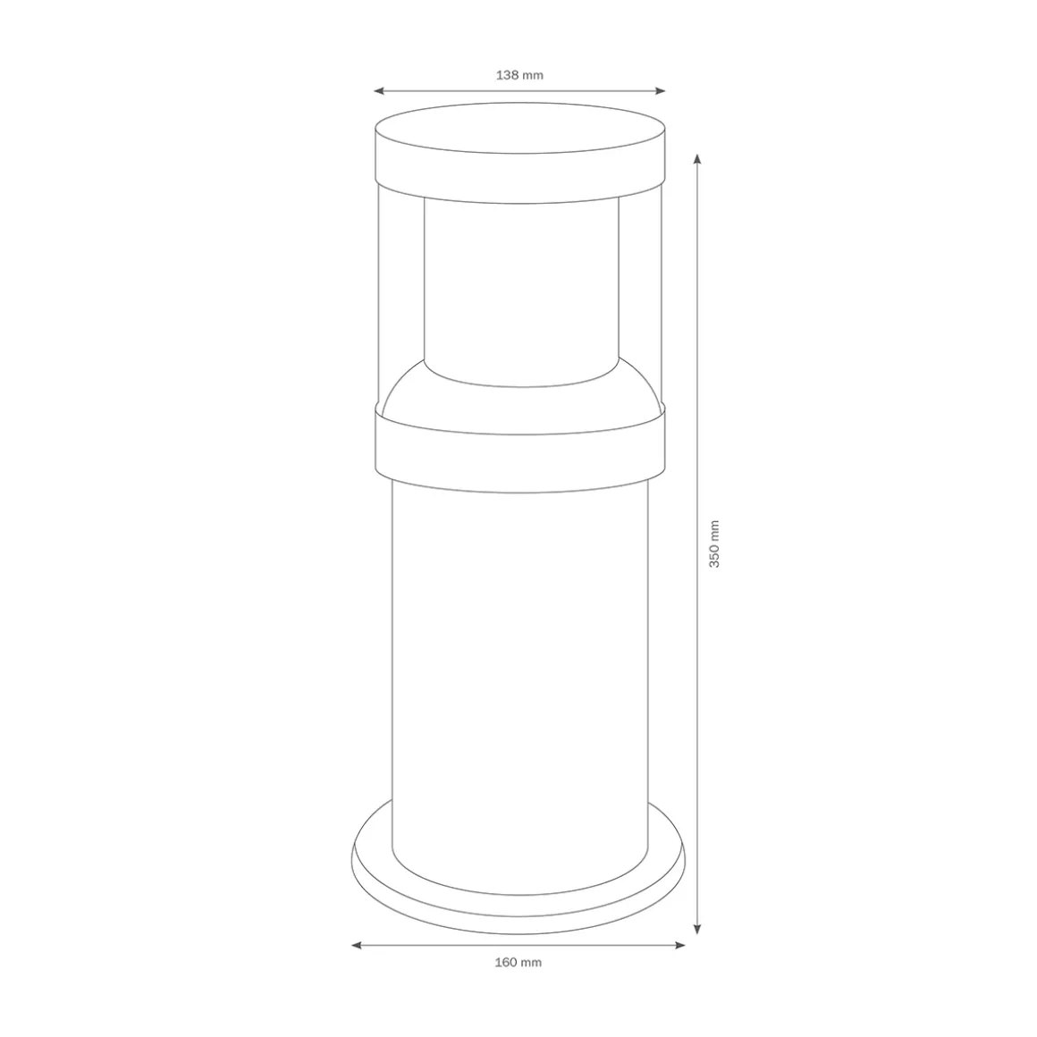 LCD Außenleuchten 1260/1261/1262 Pollerleuchte