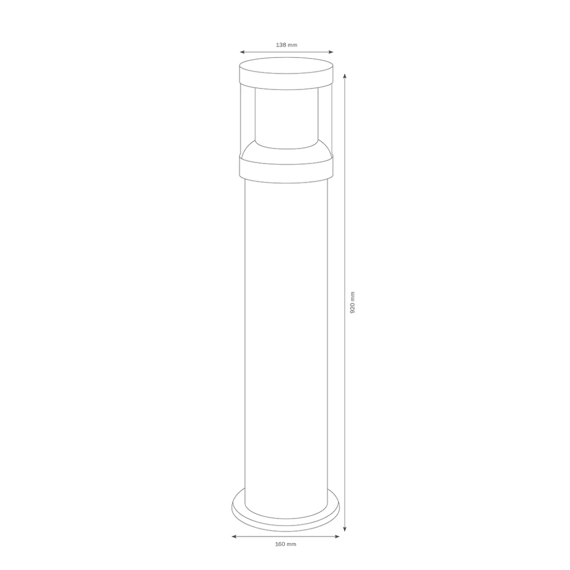 LCD Außenleuchten 1260/1261/1262 Pollerleuchte