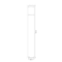 LCD Außenleuchten 5059 Pollerleuchte