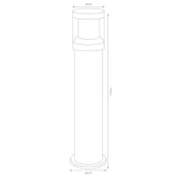 LCD Außenleuchten 1270/1271/1272 Pollerleuchte