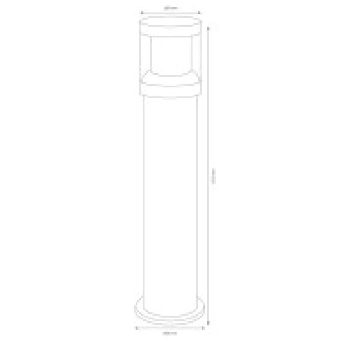 LCD Außenleuchten 1270/1271/1272 Pollerleuchte