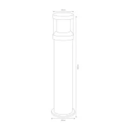 LCD Außenleuchten 1270/1271/1272 Pollerleuchte