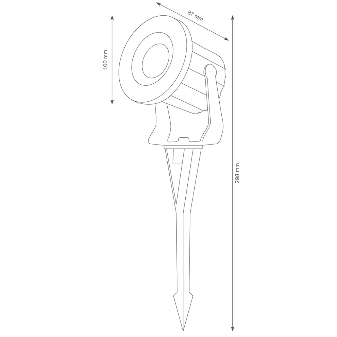 LCD Außenleuchten 5017 Spießstrahler
