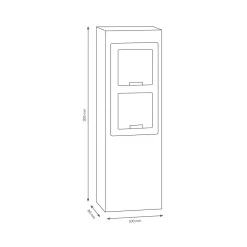 LCD Außenleuchten 020/021 Steckdosensäule