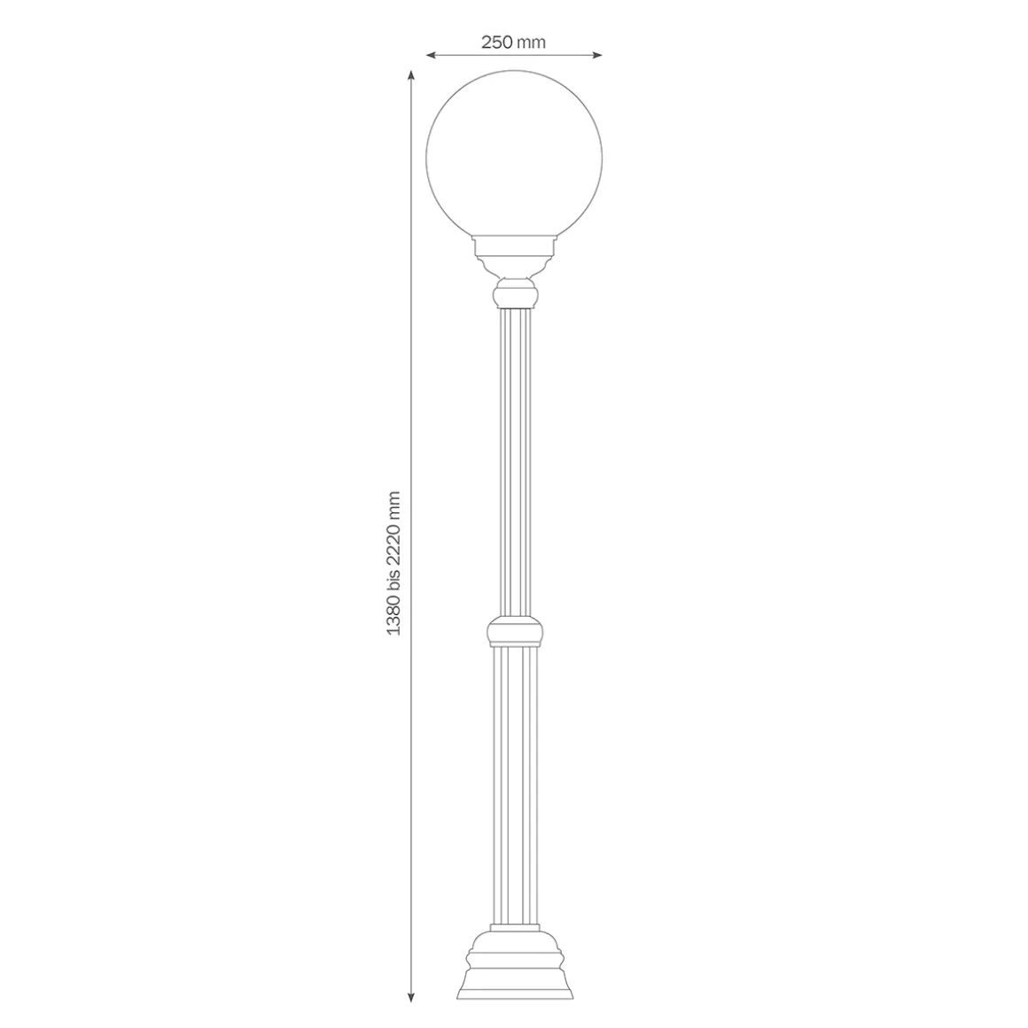 LCD Außenleuchten 1133/1143 Stehleuchte