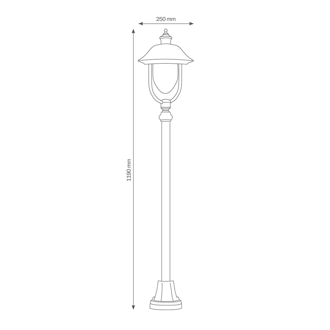 LCD Außenleuchten 1152/1155 Stehleuchte
