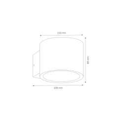 LCD Außenleuchten 5075/5076 Up & Down Wandleuchte, Rückläufer