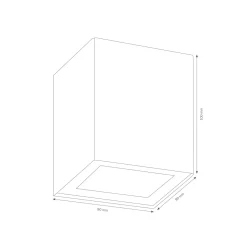 LCD Außenleuchten 5003/5004 Up & Down Wandleuchte