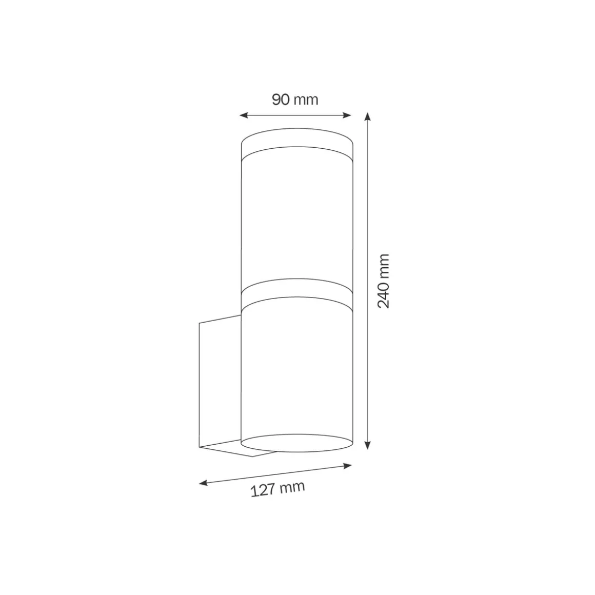 LCD Außenleuchten 5058 Wandleuchte
