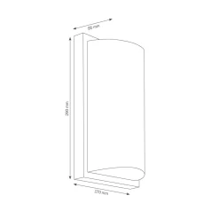 LCD Außenleuchten 040 Wandleuchte