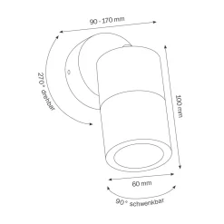 LCD Außenleuchten 5122 Wandleuchte