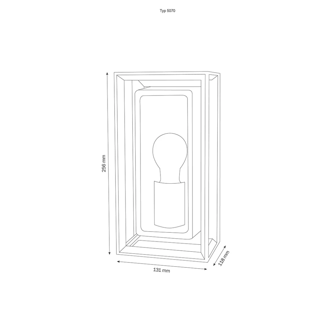 LCD Außenleuchten 5070 Wandleuchte