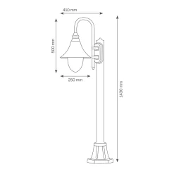 LCD Außenleuchten 1076/1080 Wegeleuchte