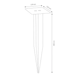 LCD Außenleuchten 099E Erdspieß