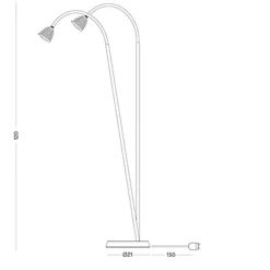 less 'n' more Athene LED Stehleuchte